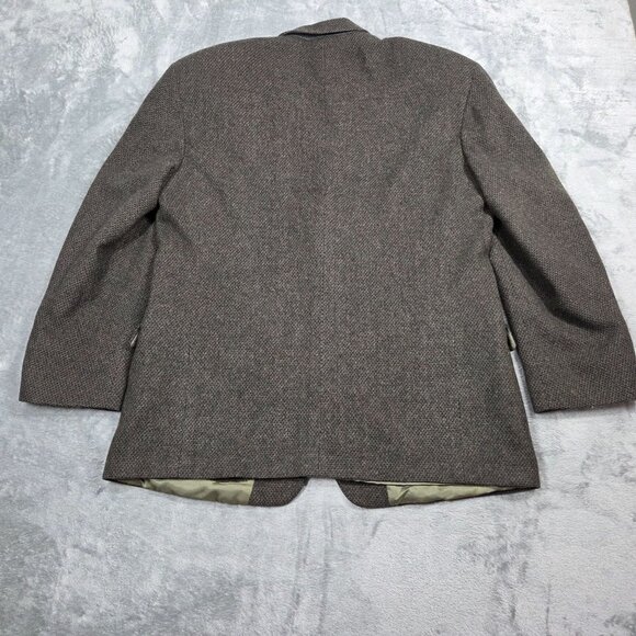 Bill Robinson Sport Coat 42S Green Tweed Wool Camel Hair Blend Blazer Jacket - Picture 7 of 13